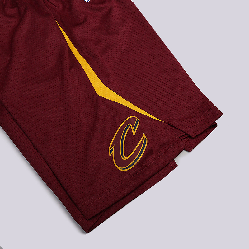 мужские бордовые шорты Nike Cleveland Cavaliers Icon Edition Swingman NBA Shorts 866793-677 - цена, описание, фото 3